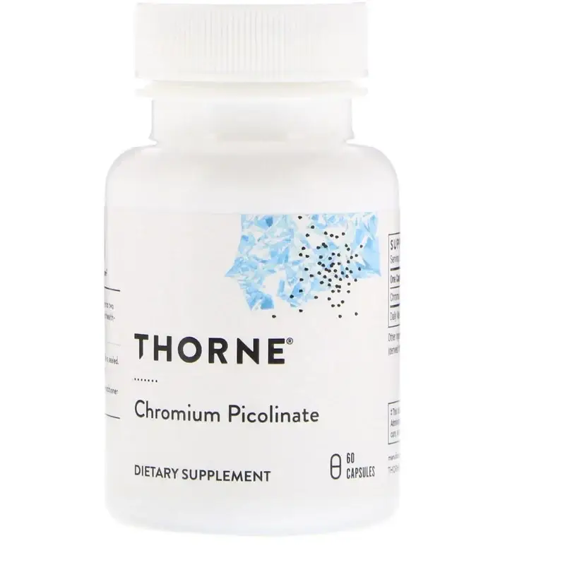 

Хром пиколинат, Chromium Picolinate, Thorne Research, 60 капсул (THR-25502)