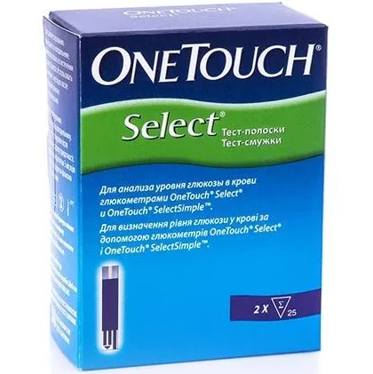 

Тест-полоски One Touch Select, 50 шт.