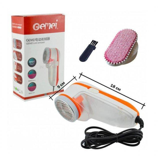 

Машинка для удаления, снятие катышек с одежды с насадкой для чистки Gemei 230, оранжевый