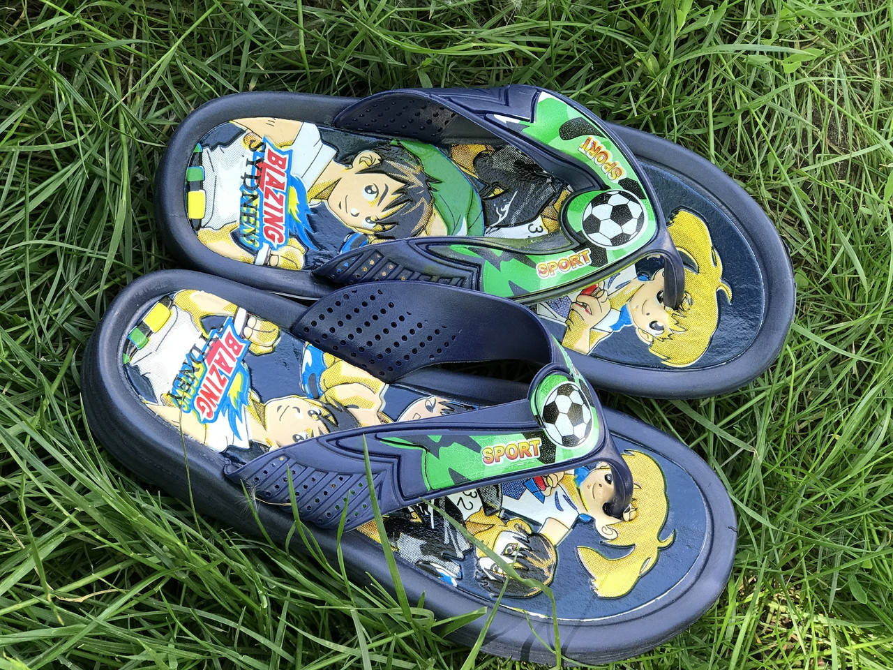 

Детские резиновые шлепки, тапки, сланцы, райдеры на мальчика Sydney синие 30-35 р, Синий