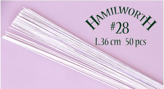 

Проволока белая Hamilworth №28