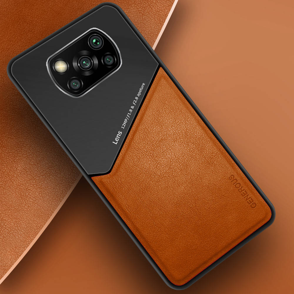 

Комбинированный чехол Generous Xiaomi Poco X3 (Сяоми Поко Х3), Оранжевый