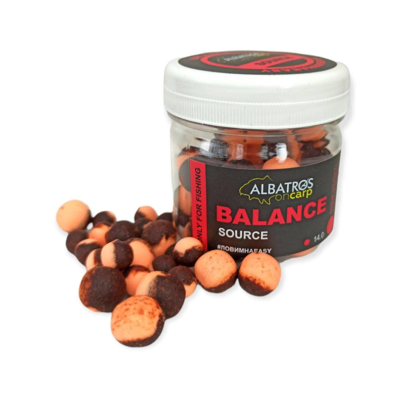 

Бойлы насадочные Duо Balance Source (Соурс) "Albatros" 14mm