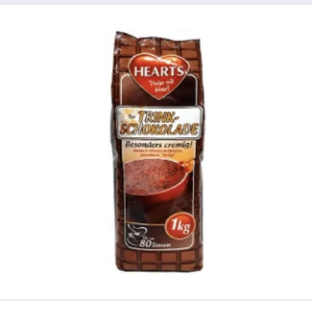 

Горячий шоколад Hearts Trink-Schokolade 1кг (Германия) 4021155108645