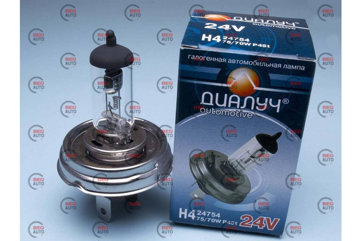 

Лампа Н4 24V 75/70 (45) Диалуч
