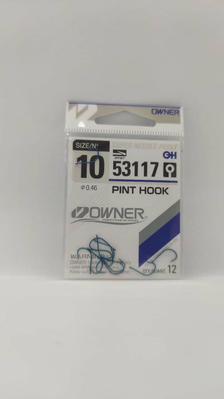 

Крючки Owner серии Pint Hook 53117 #10. Овнер. Производство: Япония. Количество :12 шт.