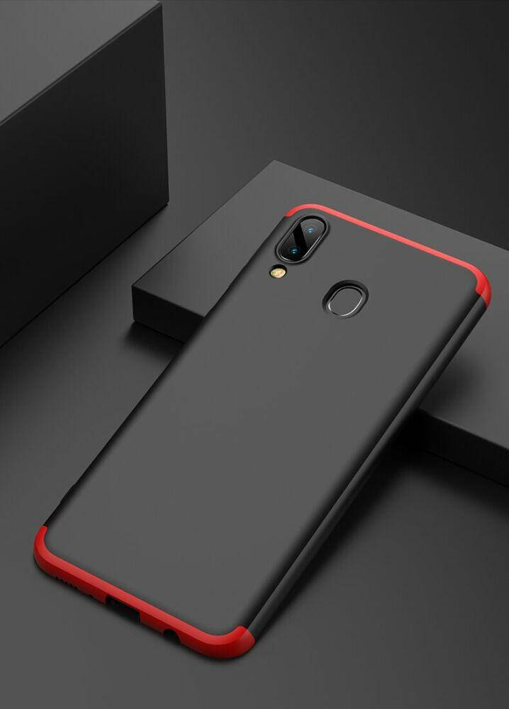 

Чехол GKK 360 градусов для Samsung Galaxy M20 M205 черно-красный