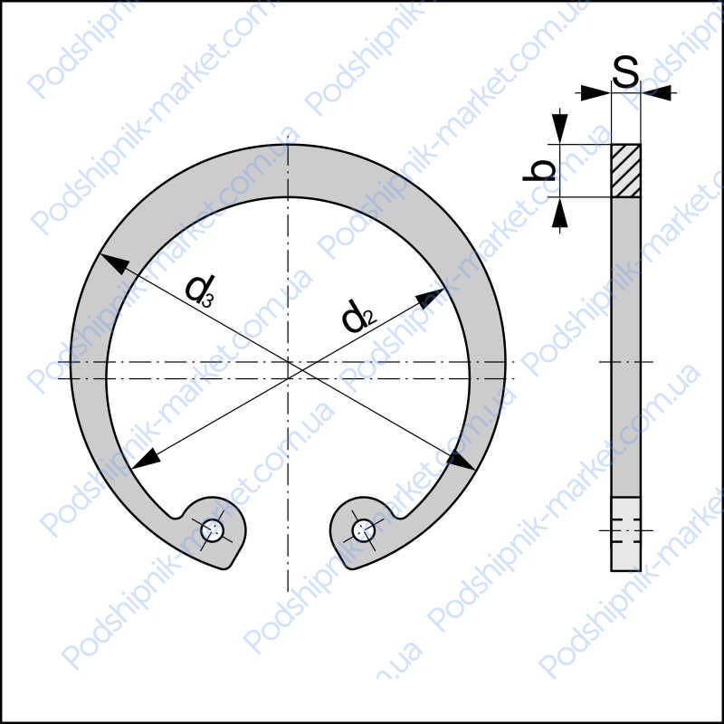 

Двн026 (VBC® ) стопорное кольцо