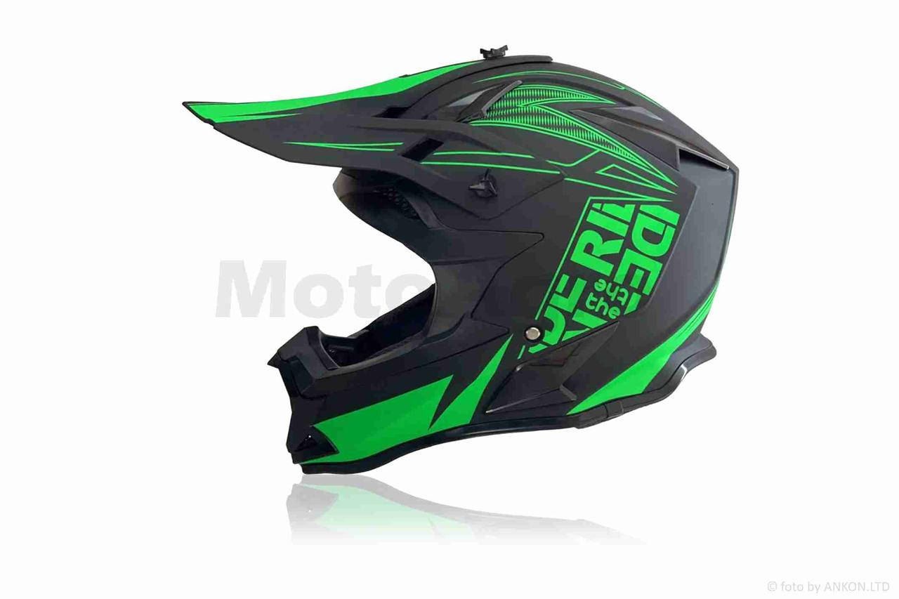 

Шлем кроссовый "FOX" (#166, XL, Black/green)
