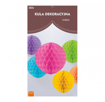 

Бумажные шары-соты Оранжевая. 30 см. 62562