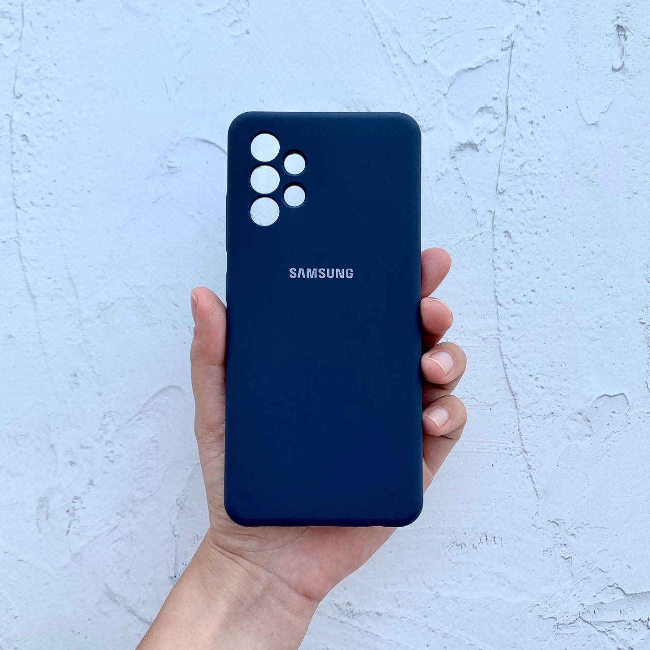 

Чехол на Samsung Galaxy A32 4G Silicone Case темно - синий силиконовый / для Самсунг Гелекси А32