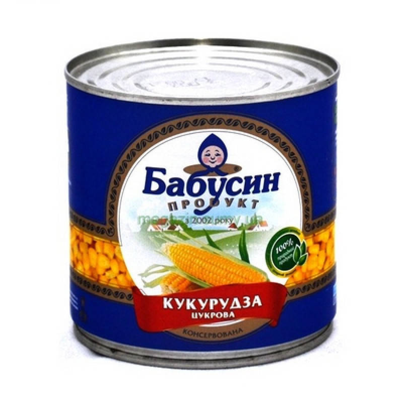 

Бабусин Продукт Кукурудза Цукрова В/у М/б 340г