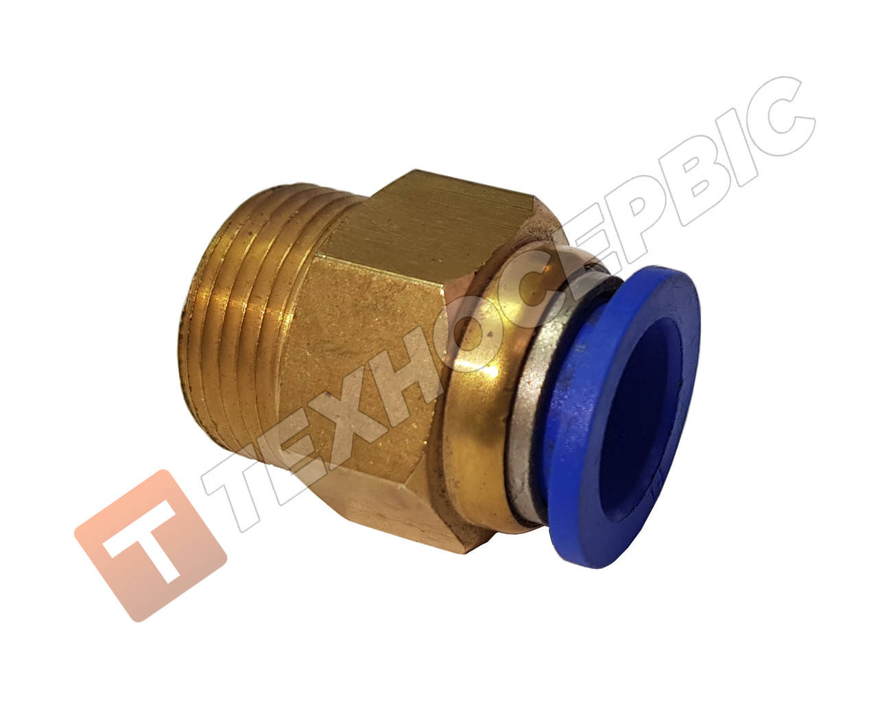 

Соединитель тормозных трубок прямой(фитинг) Ø08-М14 WABCO 893 800 806 2 латунный