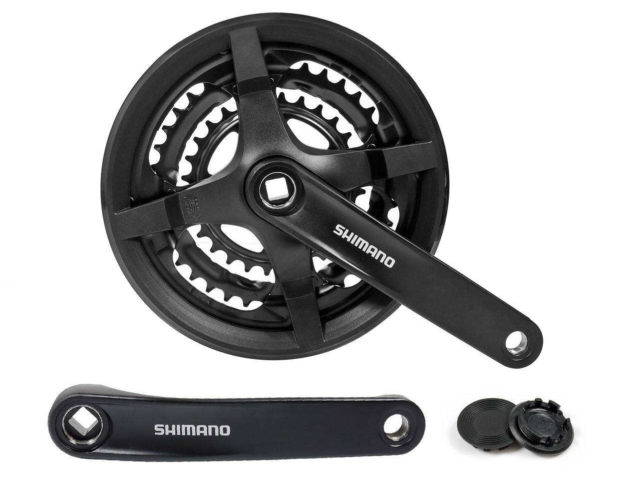 

Шатун Shimano FC-TY301 Tourney 42/34/24 черный (fc-ty301-42)