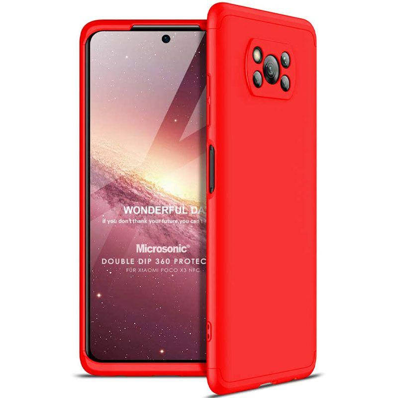 

Чехол LikGus GKK 360 градусов (opp) для Xiaomi Poco X3 NFC, Poco X3 Pro Красный
