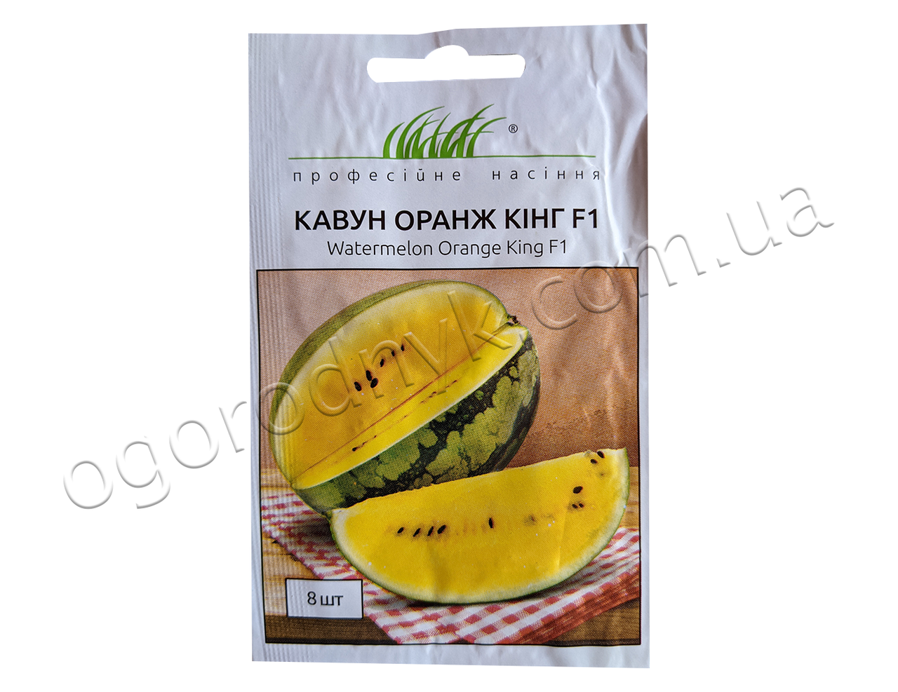 

Насіння кавуна Оранж Кінг F1 8 шт