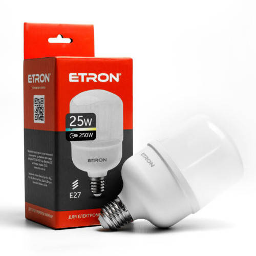 

LED лампа ETRON 1-EHP-302 T80 25W 6500K E27