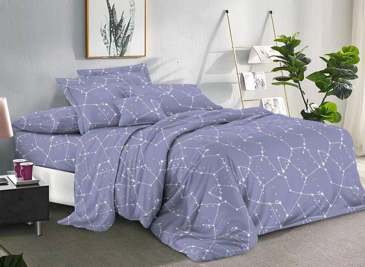 

Бязевый комплект постельного белья полуторный размер 150 см/ 210 см