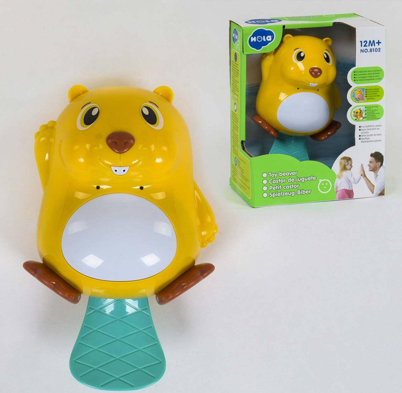 

Водоплавающая игрушка Бобер 8102 (24/2) подсветка, на батарейках, в коробке