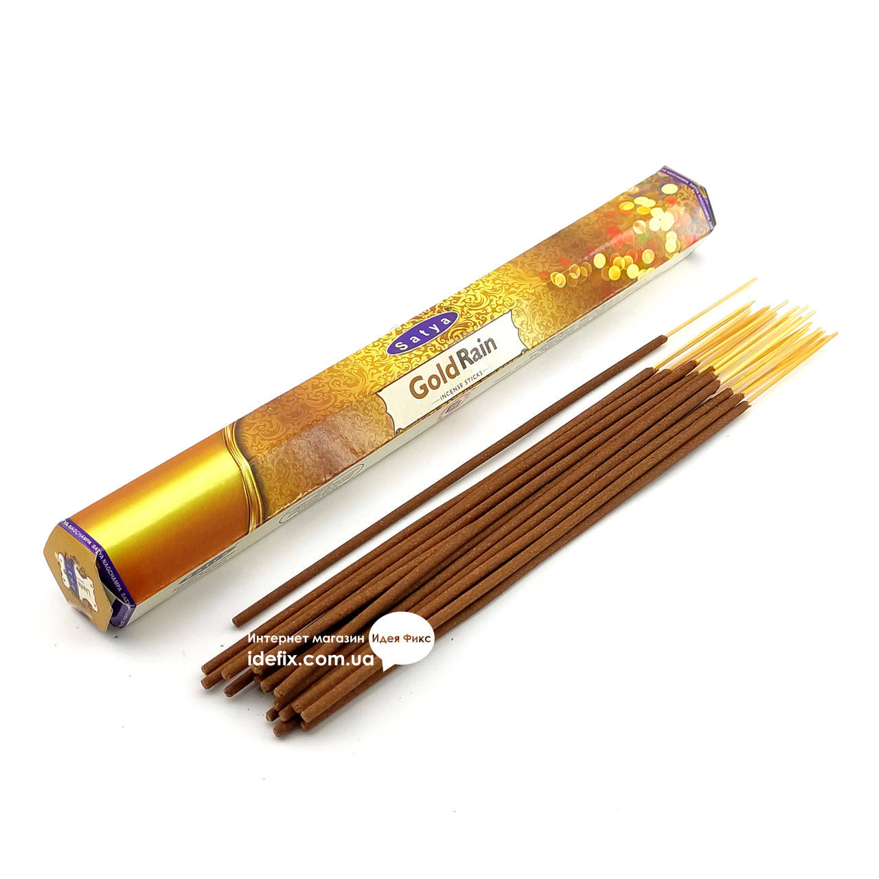 

Благовоние Gold Rain Satya 20шт/уп. Аромапалочки Золотой дождь (34232)