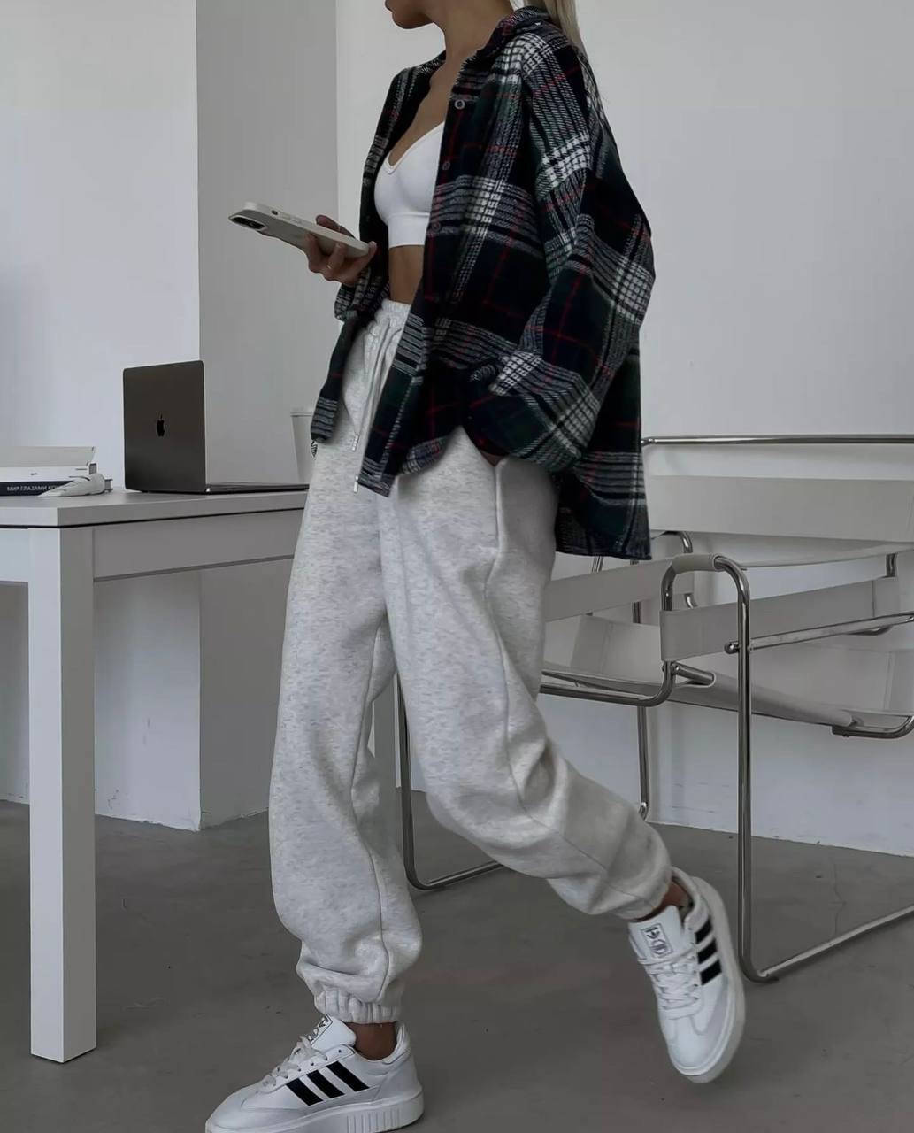 

Рубашка женская шерстяная в клетку