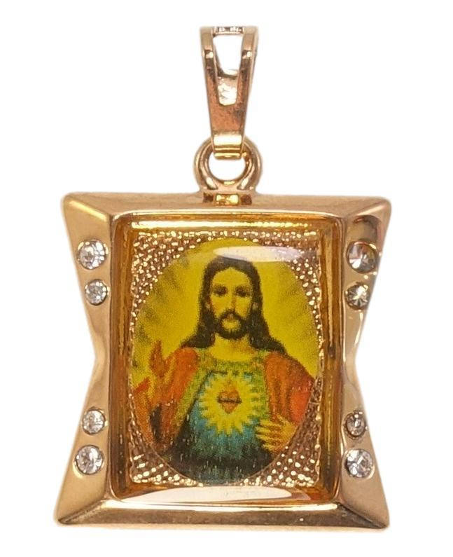 

Кулон Xuping Позолота 18K "Винтажная Ладанка Лик Иисуса Xupingиста"