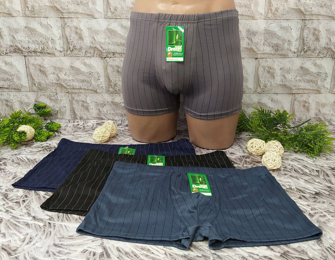 

Трусы мужские боксеры 7XL (56-58 раз) бамбук Sweet Dream A623, Разные цвета
