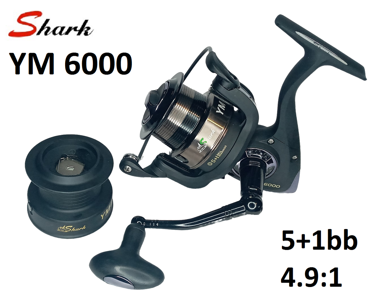 

Фидерная катушка Shark YM  (5+1bb, 4.9:1