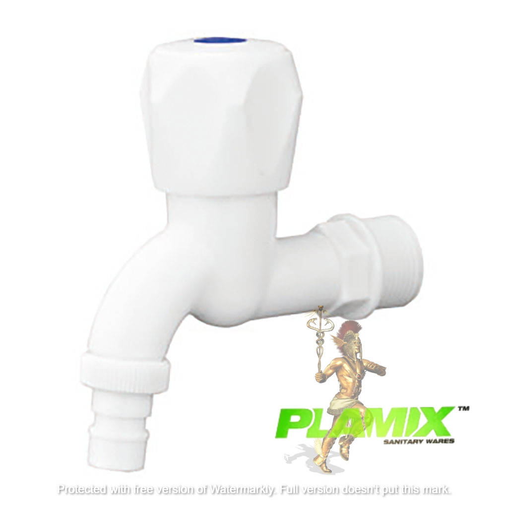 

Пластиковый кран PLAMIX Mono-002 White, Белый