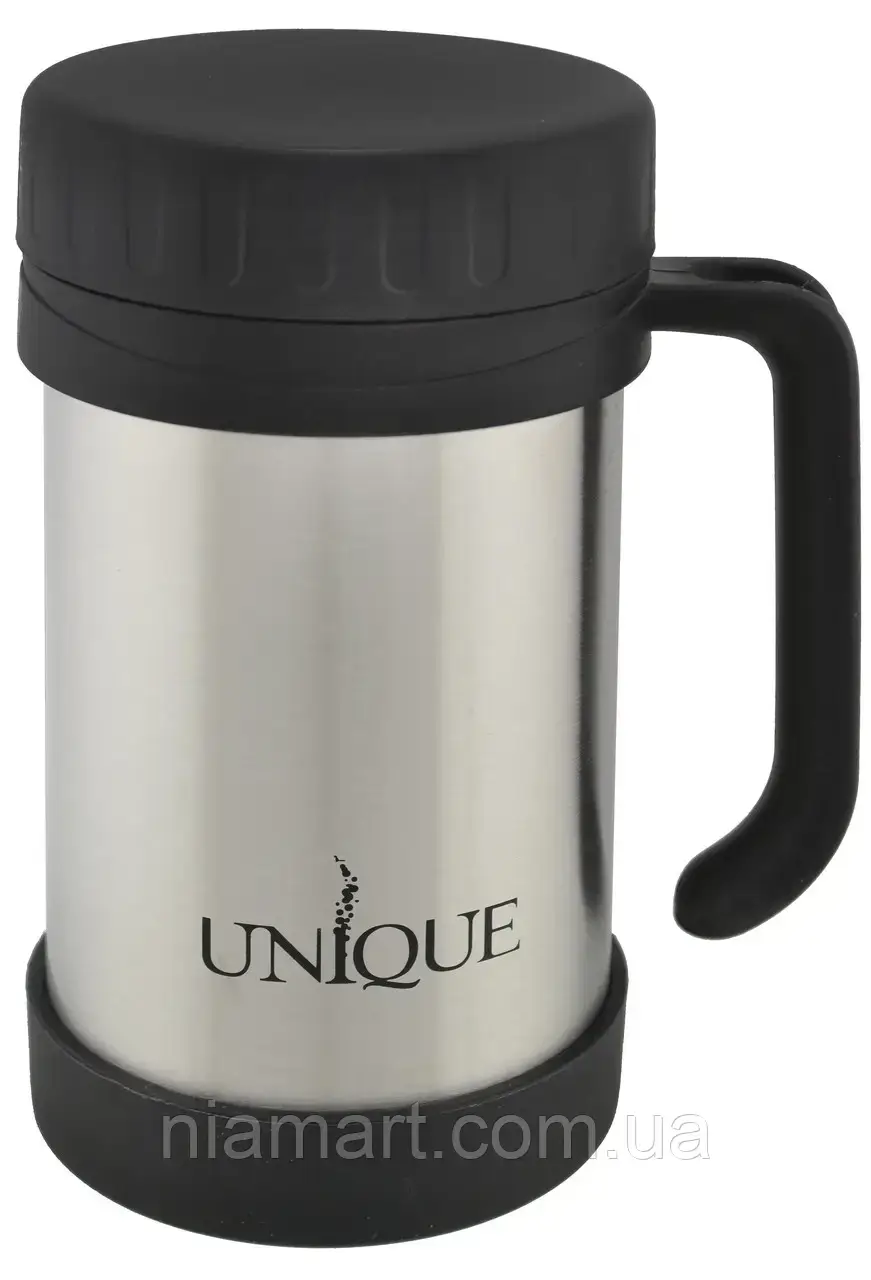 

Термос пищевой UNIQUE UN-1034 0.5л Black, Серый