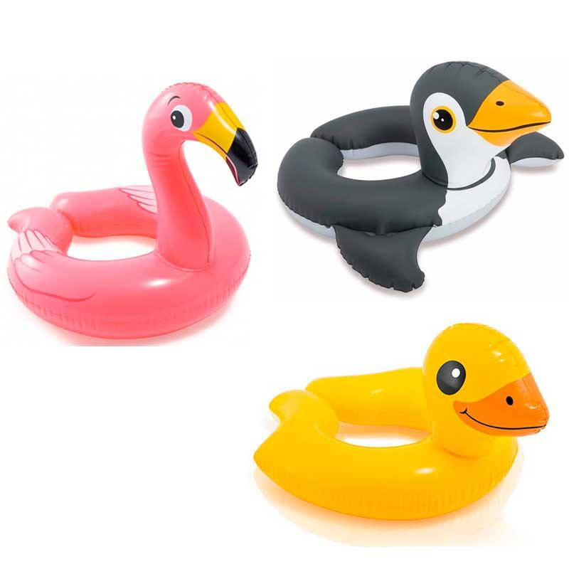 

Круг надувной детский Intex 59220 "Животные", 3 вида