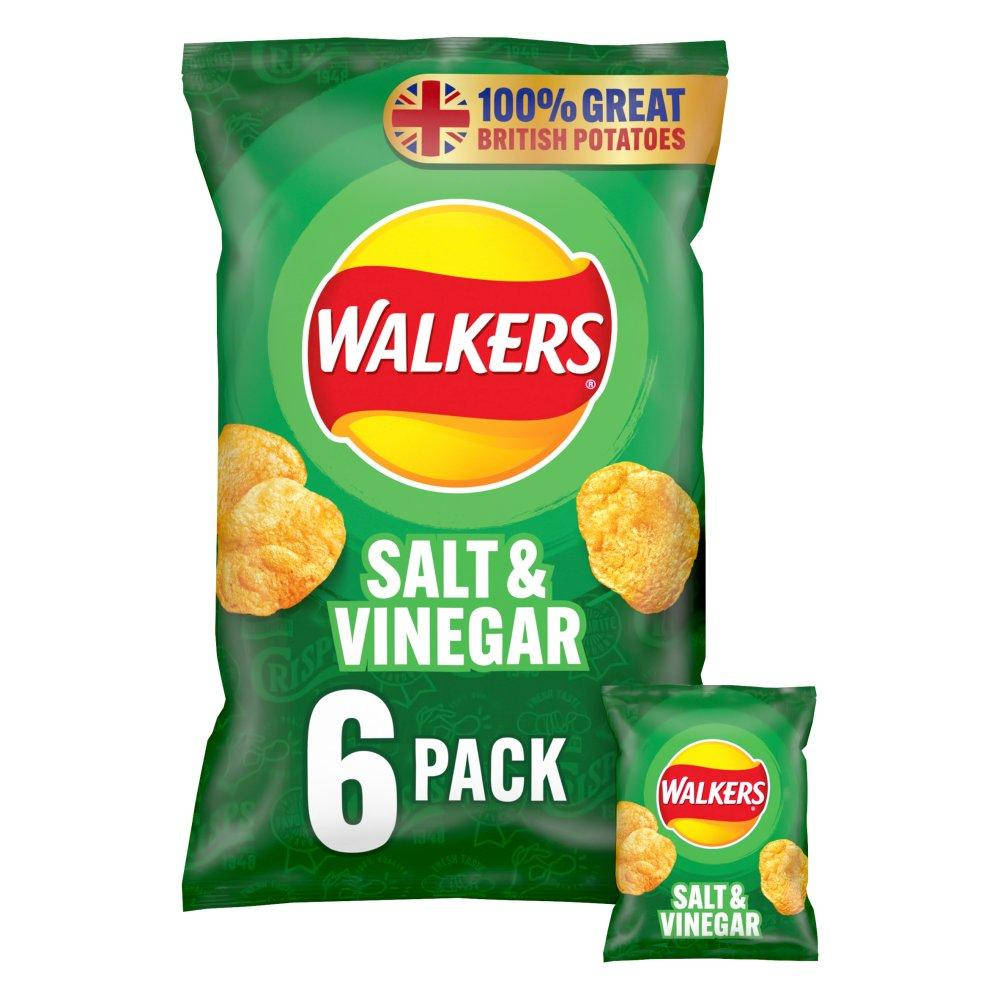 

Чипсы Walkers Salt Vinegar Соль Уксус 6s 150g