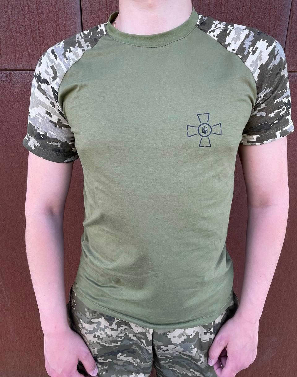 

Мужская тактическая футболка пиксель хаки S-XXL