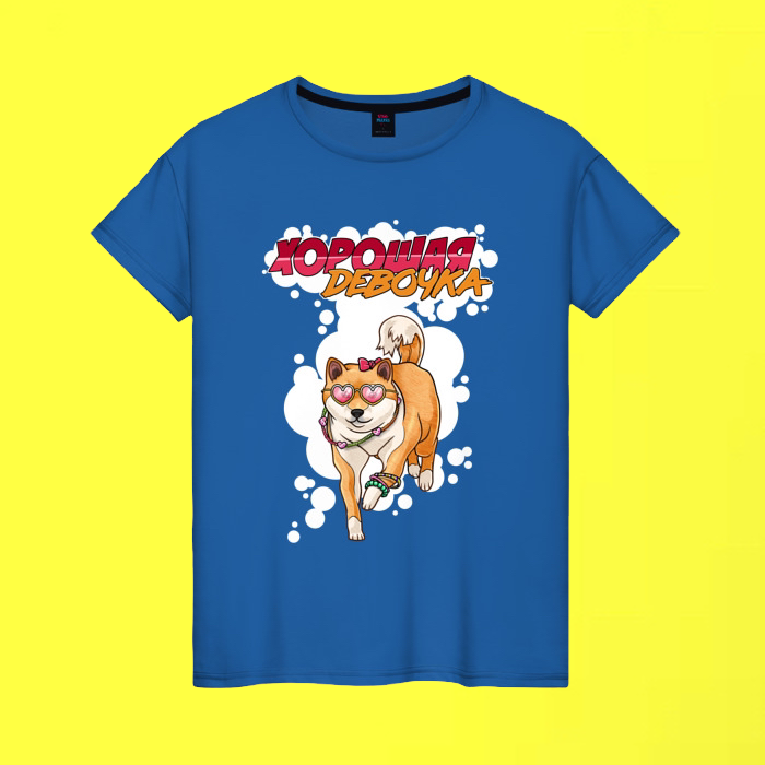 

Футболка Новый Мерч Эдисон Хорошая девочка Edison Синяя Размер 152, Синий