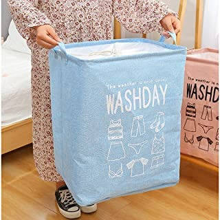 

Корзина складная для белья, одежды и игрушек с затяжкой Washday, 42*33*52 см. Голубая, Голубой