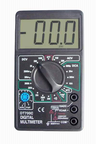 

Мультиметр DT 700C со звуком и термометром, черный (2665)