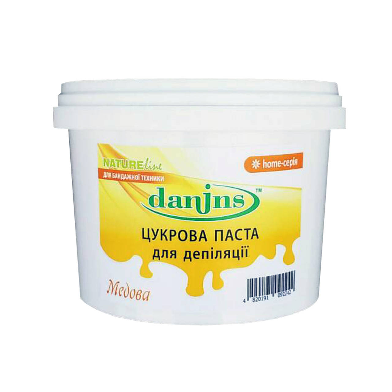 

Цукрова паста для депіляції в домашніх умовах ТМ Danins Медовий 500г