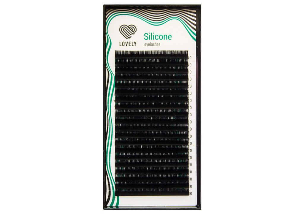 

Ресницы Lovely серия Silicone поразмерно (черные) D, 0.1, 8
