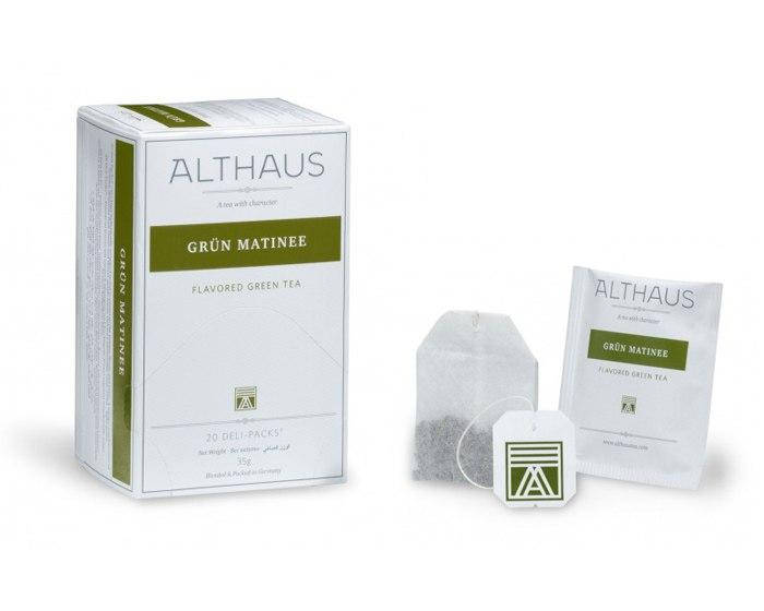 

Пакетированный чай Althaus Grun Matinee для чашек 200 мл.