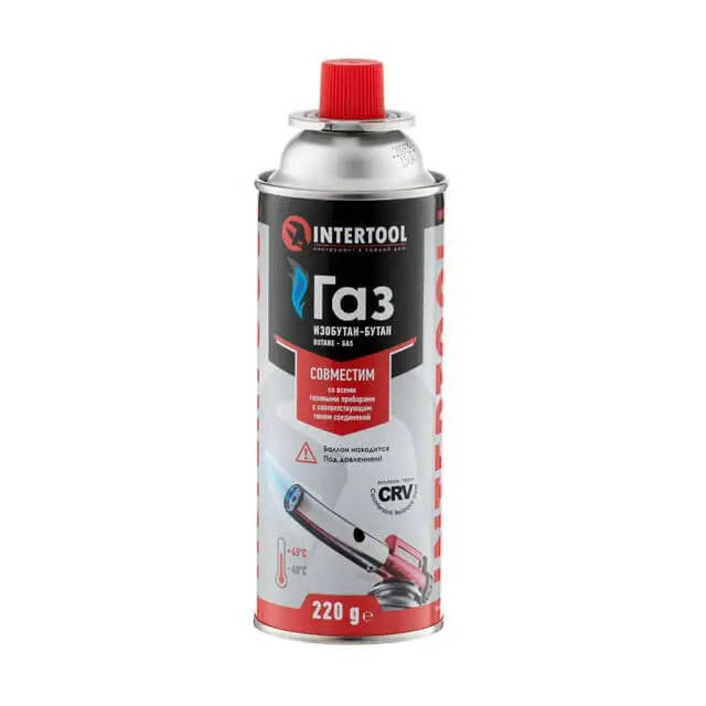 

Баллон газовый 220 г INTERTOOL GS-0022