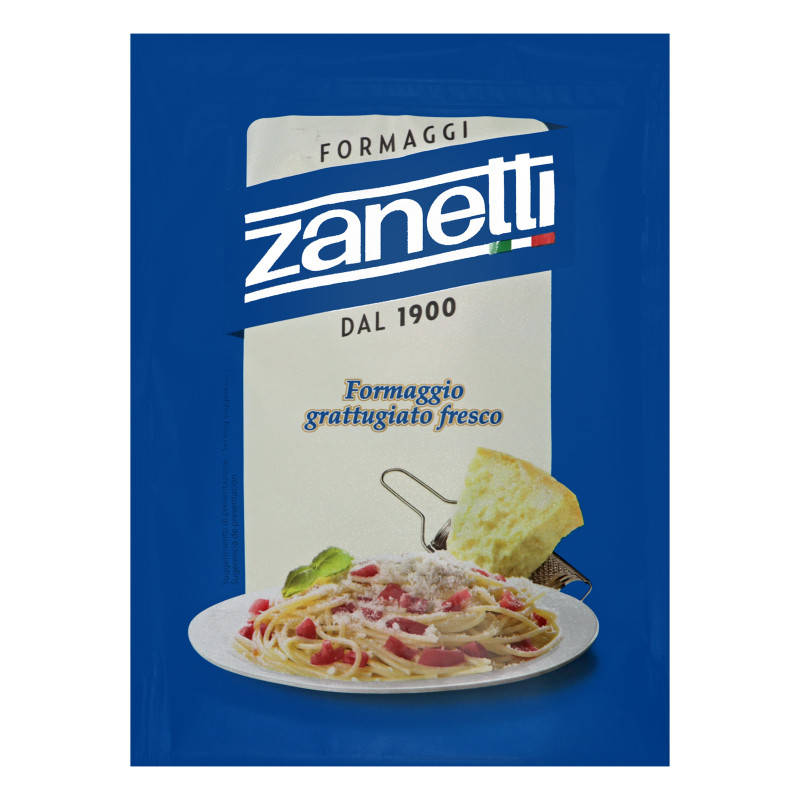 

Сыр твёрдый тертый "Mix Zanetti" фасовка 0.1 kg