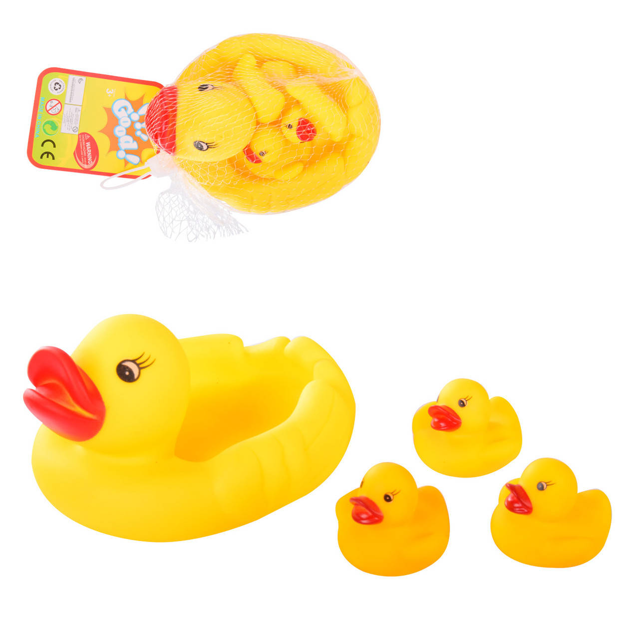 

Игрушки для купания Пищалки "Утка с утятами", DZY016