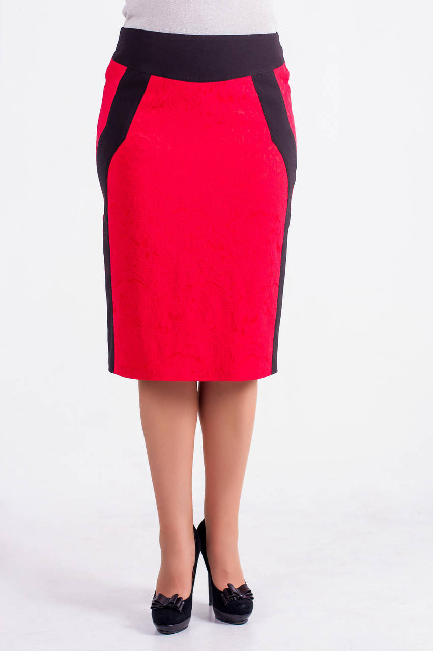 

Яркая юбка большого размера с контрастными вставками, Разные цвета