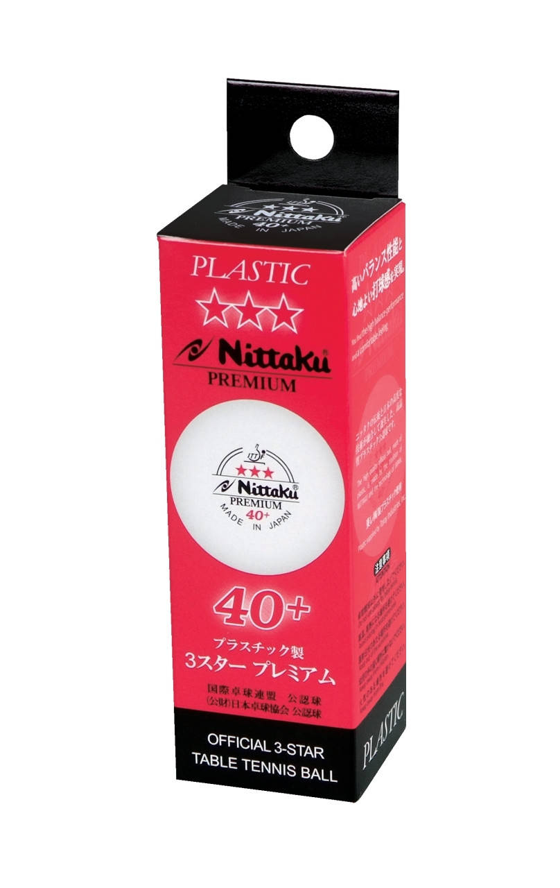 

Мячи для настольного тенниса Nittaku Premium 3* 40+ ITTF (3 шт.) White