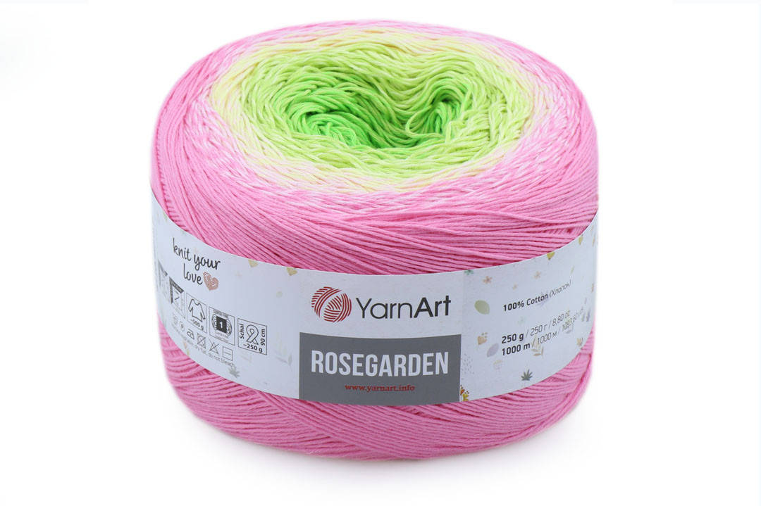 

YarnArt Rosegarden, №314, Секционное крашение