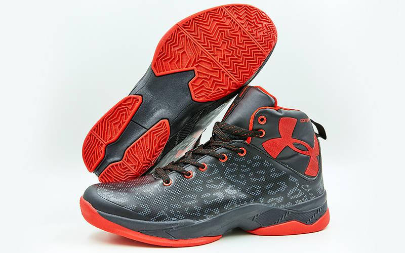 

Обувь для баскетбола мужская Under Armour OB-8866-2 (41-45) (PU, черный-красный)