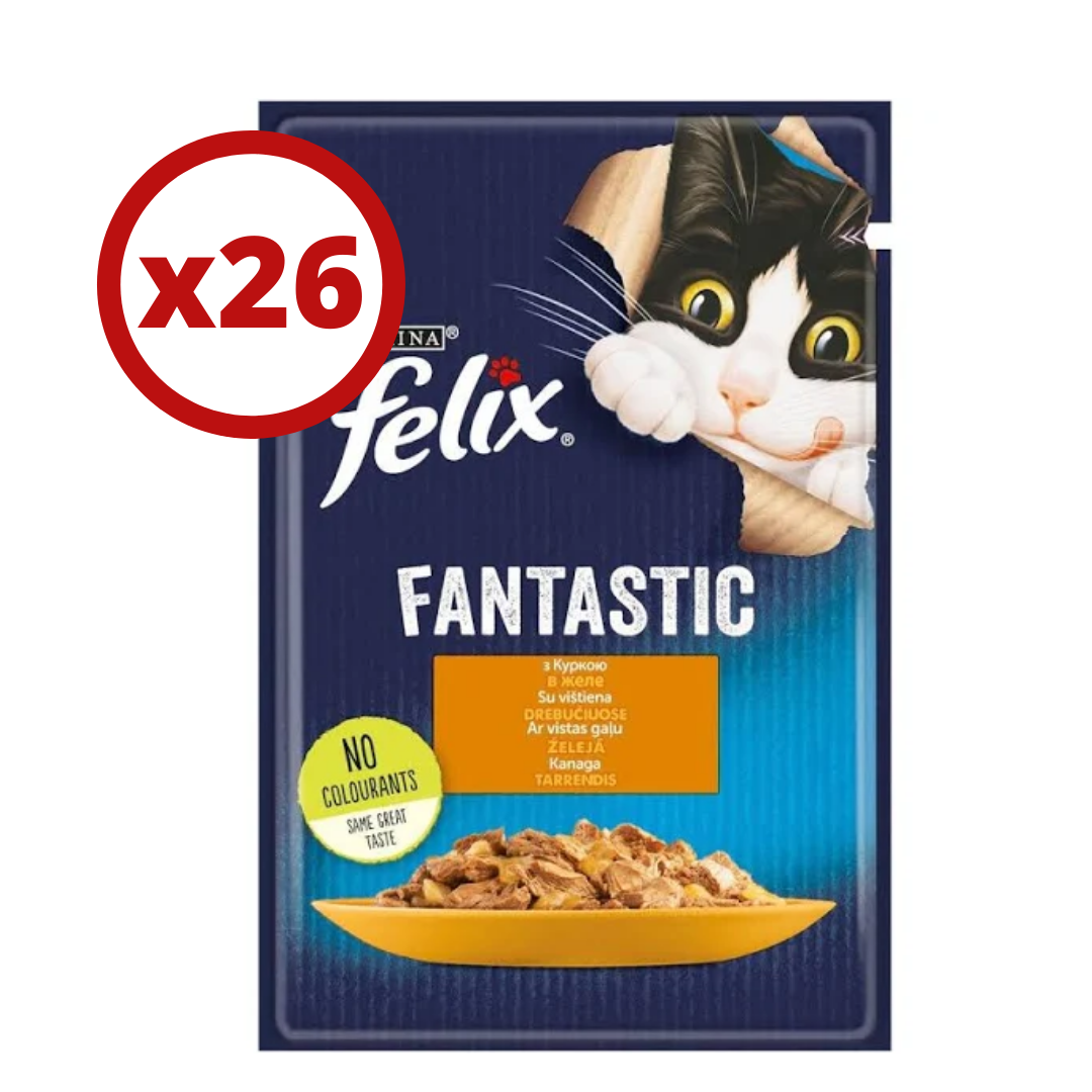 

Felix Fantastic паучи 85г * 26 шт (курица в желе)