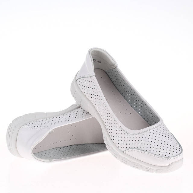 

Женские белые мокасины Allshoes 222-1516-15 38
