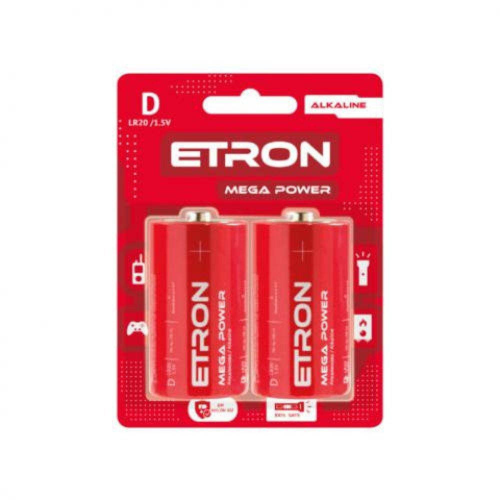 

Батарейка Etron Mega Power Alkaline D-C2 (блистер) 2ps 2029