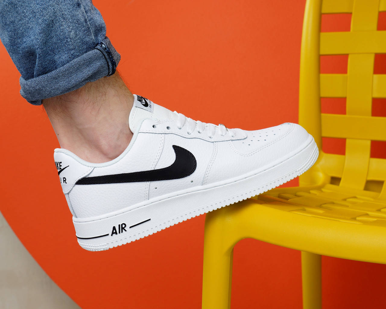

Мужские кроссовки Nike Air Force белые 41 26.5 см, Белый